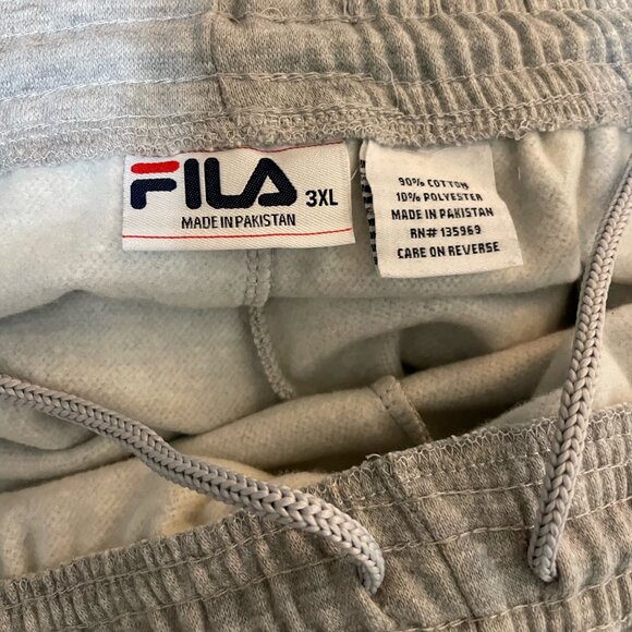 FILA Gray Sweatpants NWT 3XL Big & Tall - Picture 4 of 7